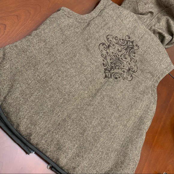 Prana Reversible Two Way Vest Jacket,apres ski vest Brown Wool Blend Polyester - Picture 4 of 17